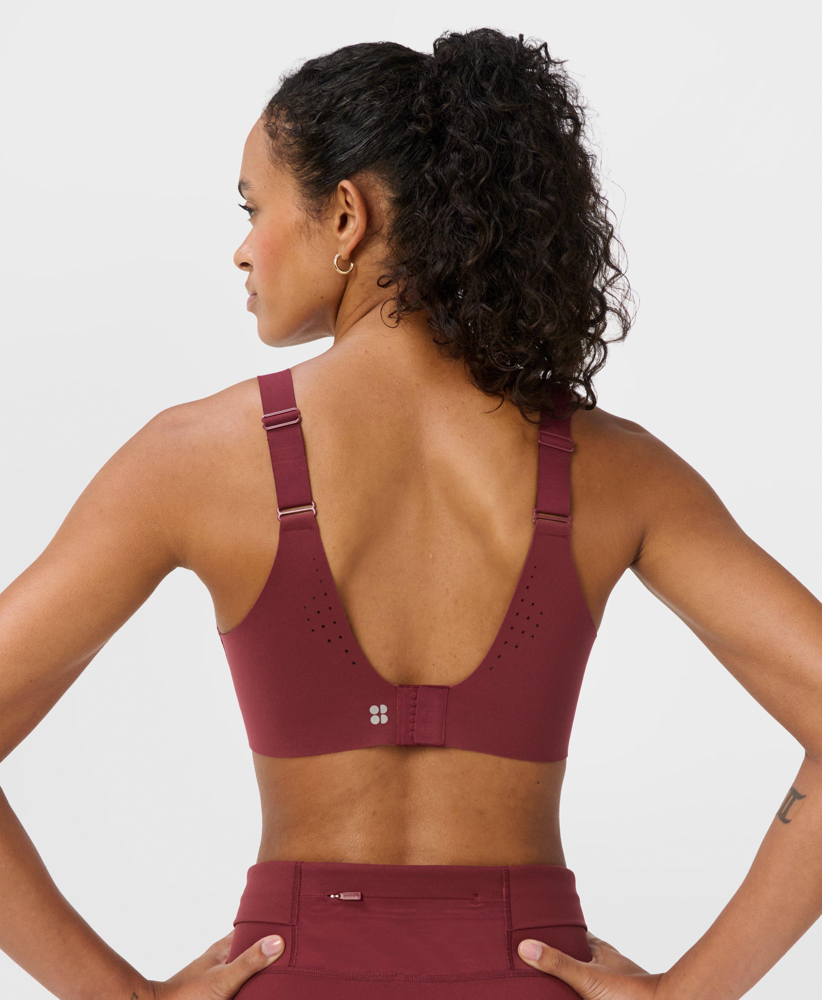 Runner's High Sports Bra - Merlot Red