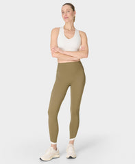 Power 7/8 Tulip Hem UltraSculpt Leggings - Agave Green Lily White - 7/8 Length