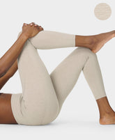 Ultimate Move 7/8 Marl Leggings - Dusk Beige Marl - 7/8 Length