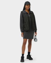 Sand Wash Half Zip Dress - Charcoal
