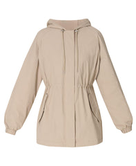 Swing Parka Coat - Dusk Beige