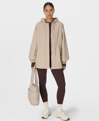 Swing Parka Coat - Dusk Beige
