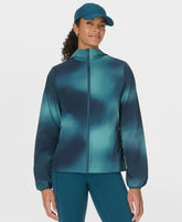 All Sneaker Ombre Print Jacket - Green Ombre Print