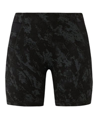 Runner's High Power 6" Shorts - Black Cliff Face Print - 6" Inseam