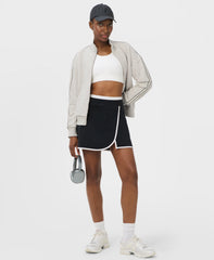 Tennis Skort - Black White - Shorts