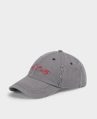 Azure Cap - Navy Blue Pin Stripe