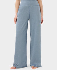 Unwind Wide Leg Pants - Luxe Blue Marl