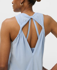 Burnout Stripe Run Tank - Laguna Blue