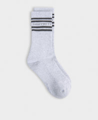 Varsity Slogan Socks - Light Grey Marl