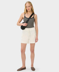 Riviera Swimsuit - Beige Linked Geo Print