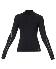Infinity Merino Long Sleeve Running Tee - Black