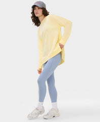 After Class Open Back Tie Sweatshirt - Chalk Yellow