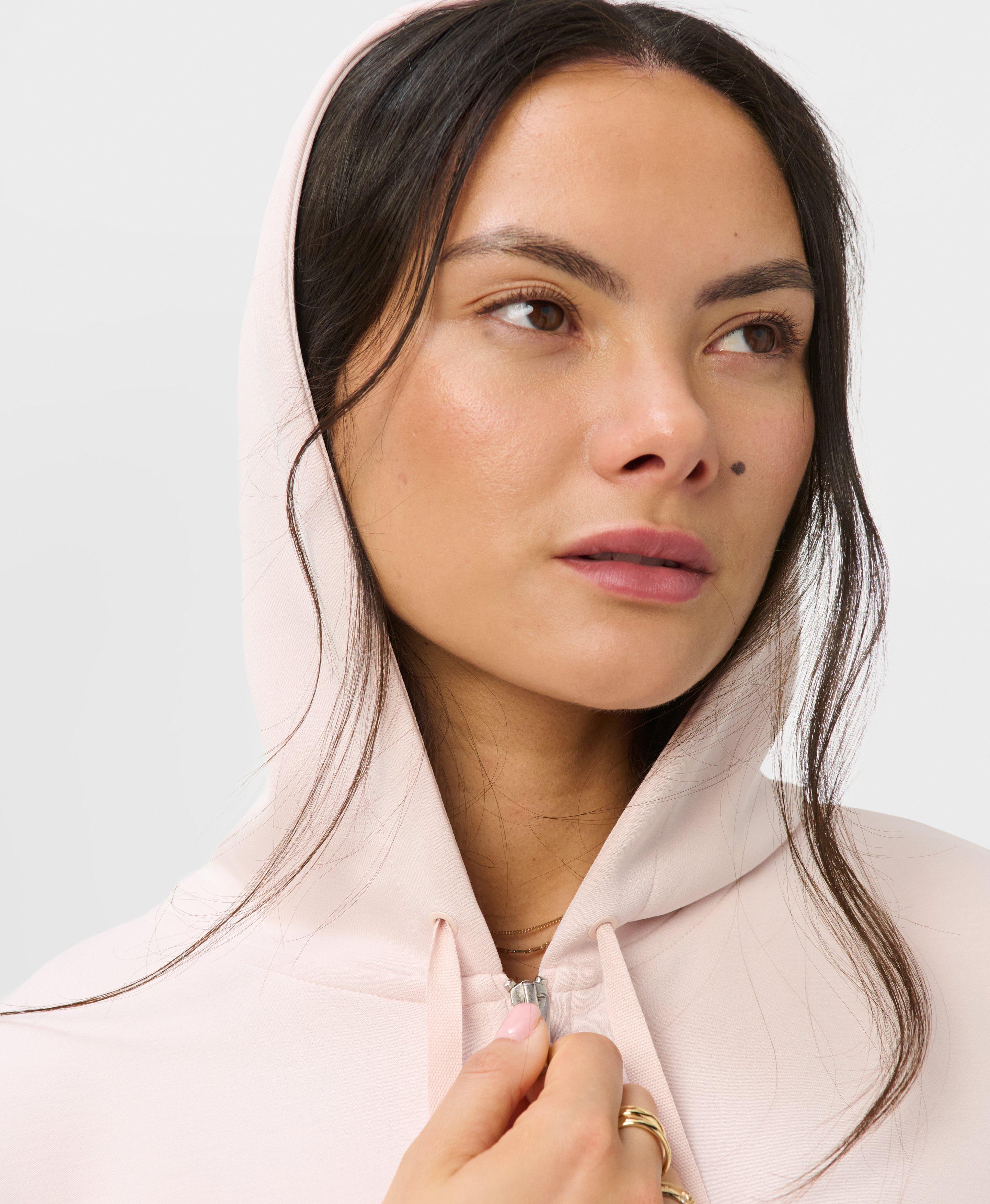 Sand Wash CloudWeight Zip-Up Hoodie - Sundust Pink