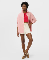 Summer Stripe Shirt - Melrose Pink White Stripe Print