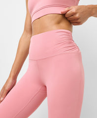 Ultimate Studio 7/8 Ruched Leggings - DarkDecoPink - 7/8 Length