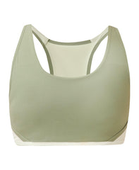 Power Racerback Wrap Sports Bra - Bracken Green Pastel Green