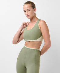 Power Racerback Wrap Sports Bra - Bracken Green Pastel Green