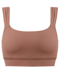 Ultimate Studio Ruched Bra - Chestnut Brown