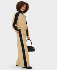 Explorer Color Block Zip Up - Dove Beige Black
