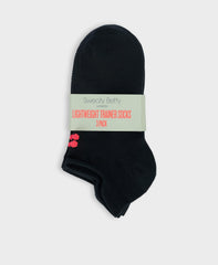 Lightweight Sneaker Socks 3 Pack - Black