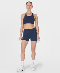 Power 4" Biker Shorts - Navy Blue - 4" Inseam