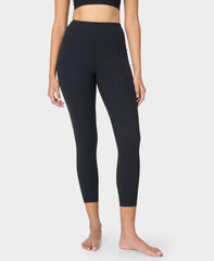 Super Soft 7/8 Yoga Leggings - Black - 7/8 Length