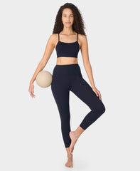 Super Soft 7/8 Yoga Leggings - Black - 7/8 Length