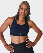 Runner's High Zero Sports Bra - Navy Blue A