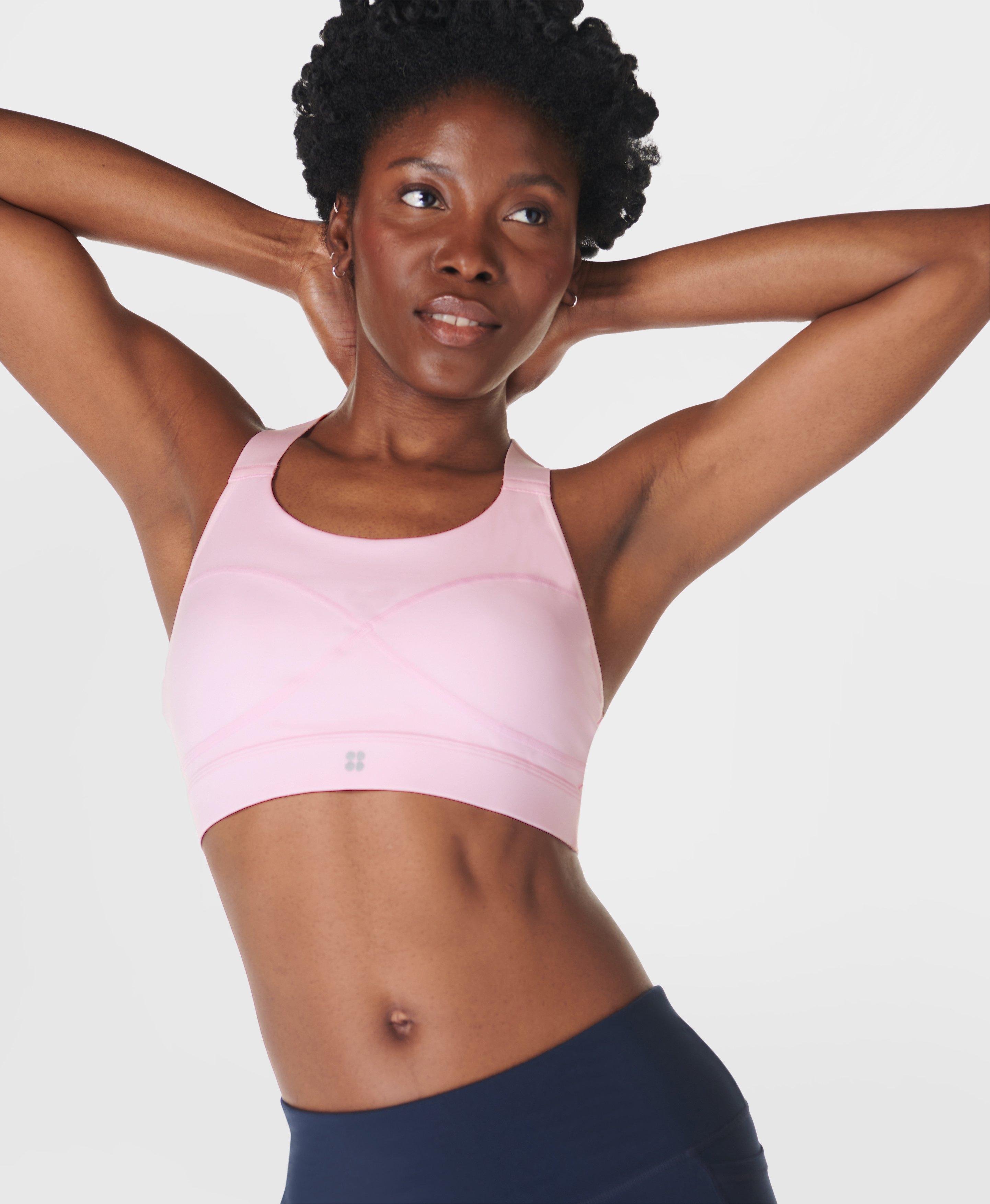 Power Medium Support Sports Bra - Nerine Pink