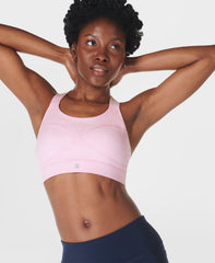 Power Medium Support Sports Bra - Nerine Pink