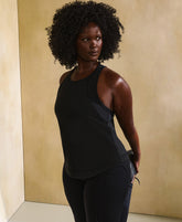 Breathe Easy Mesh Run Tank - Black