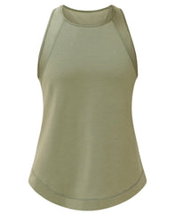 Breathe Easy Mesh Run Tank - Bracken Green