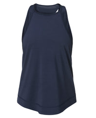 Breathe Easy Mesh Run Tank - Navy Blue
