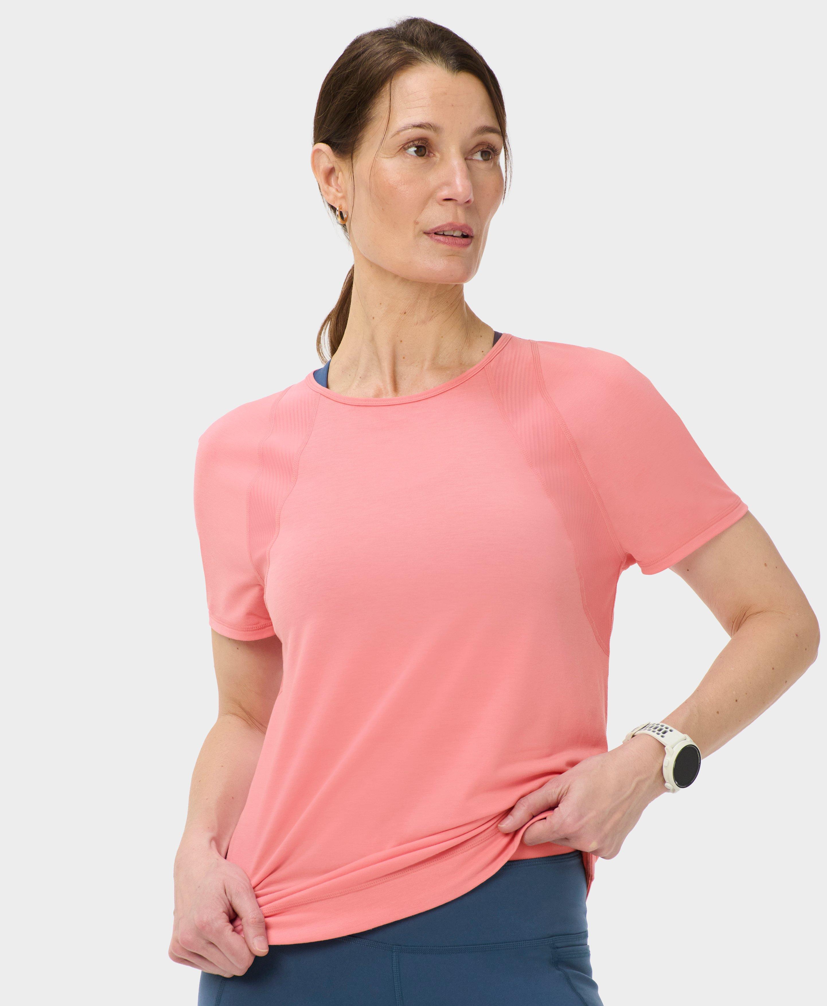 Breathe Easy Mesh Tee - Melrose Pink