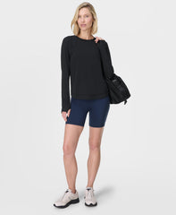 Breathe Easy Mesh Long Sleeve Tee - Black