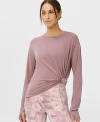 Soft Flow Studio Long Sleeve Tee - Duskberry Purple