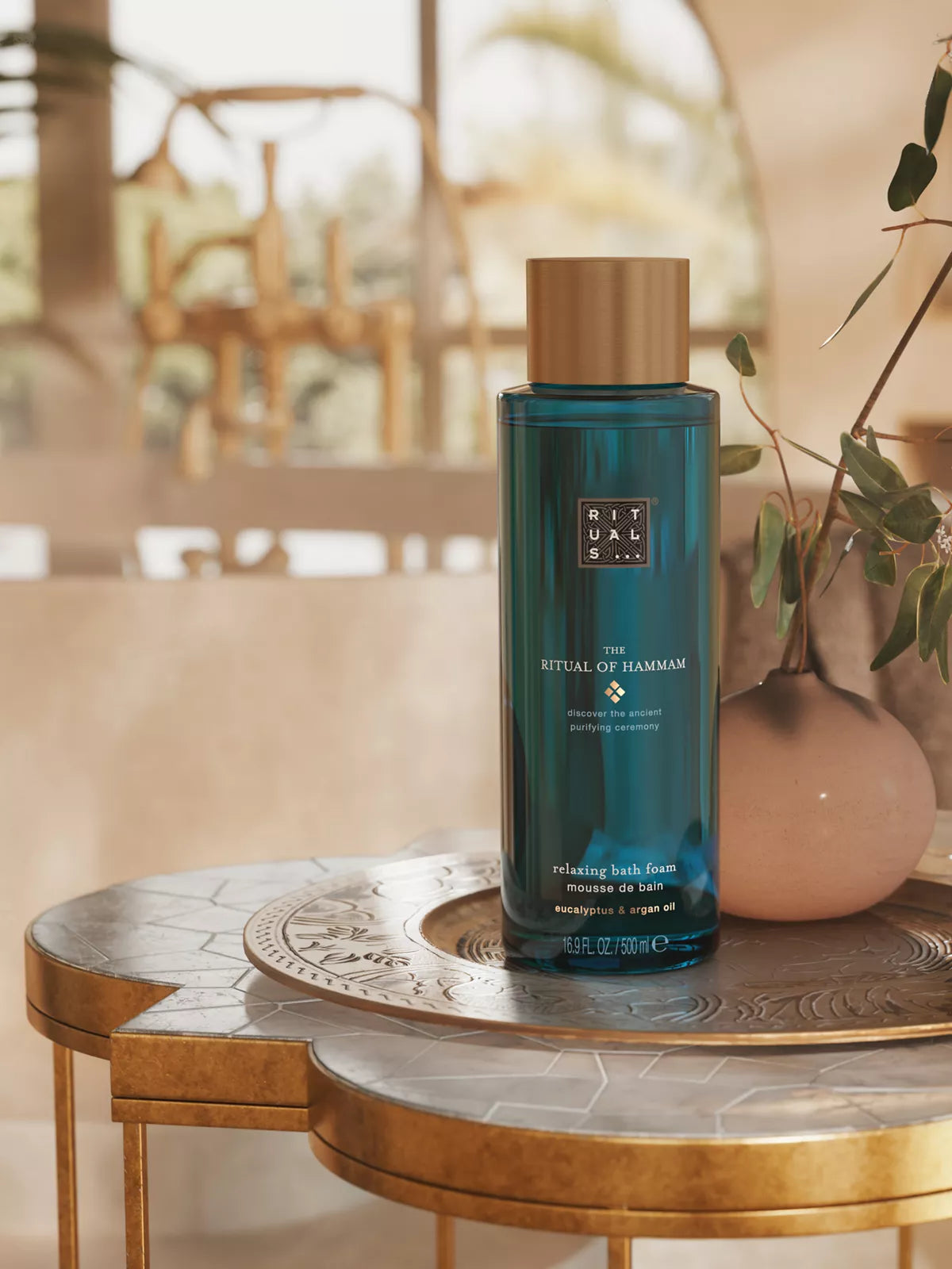 The Ritual of Hammam Bath Foam Lifestyle with Product