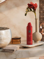 The Ritual of Ayurveda Foaming Shower Gel Lifestyle with Product