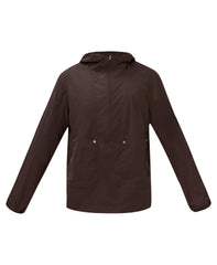 Lightweight Hooded Half-Zip Jacket - Espresso Brown