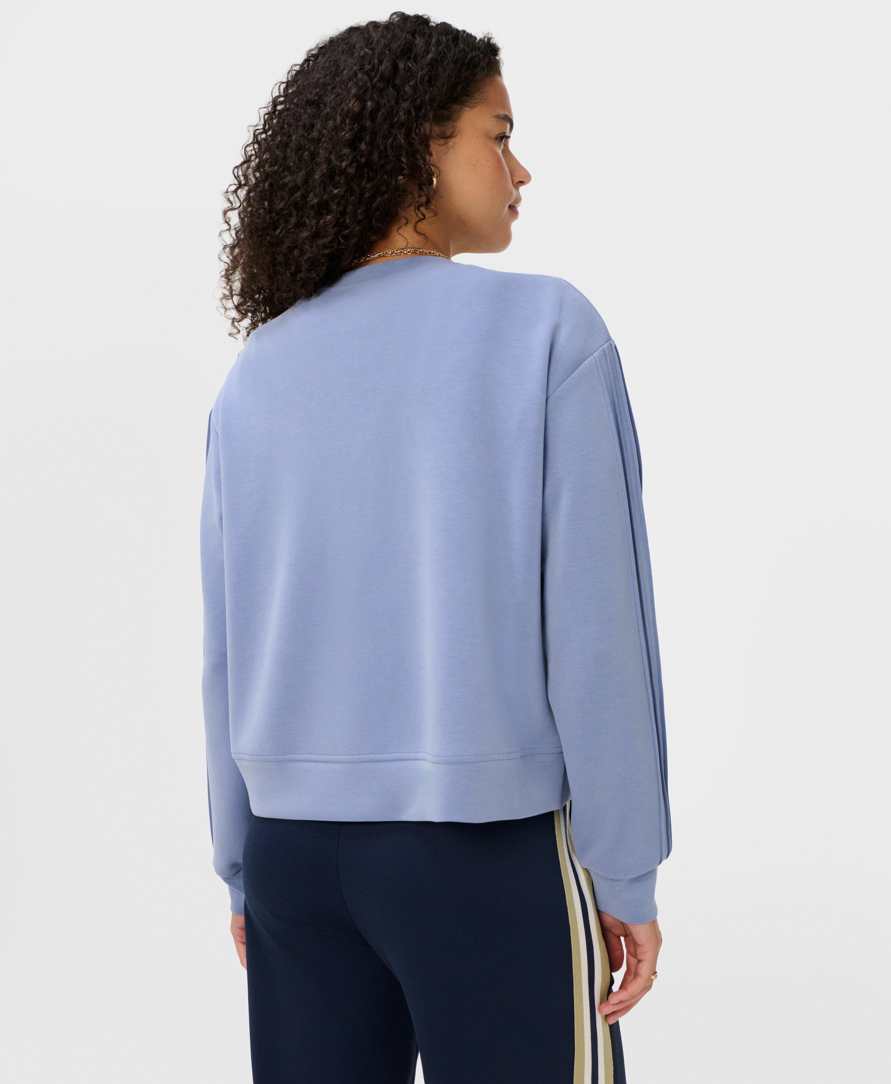Sand Wash Pintuck Sweatshirt - Faded Blue