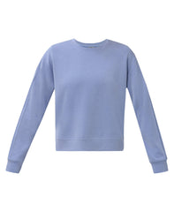 Sand Wash Pintuck Sweatshirt - Faded Blue