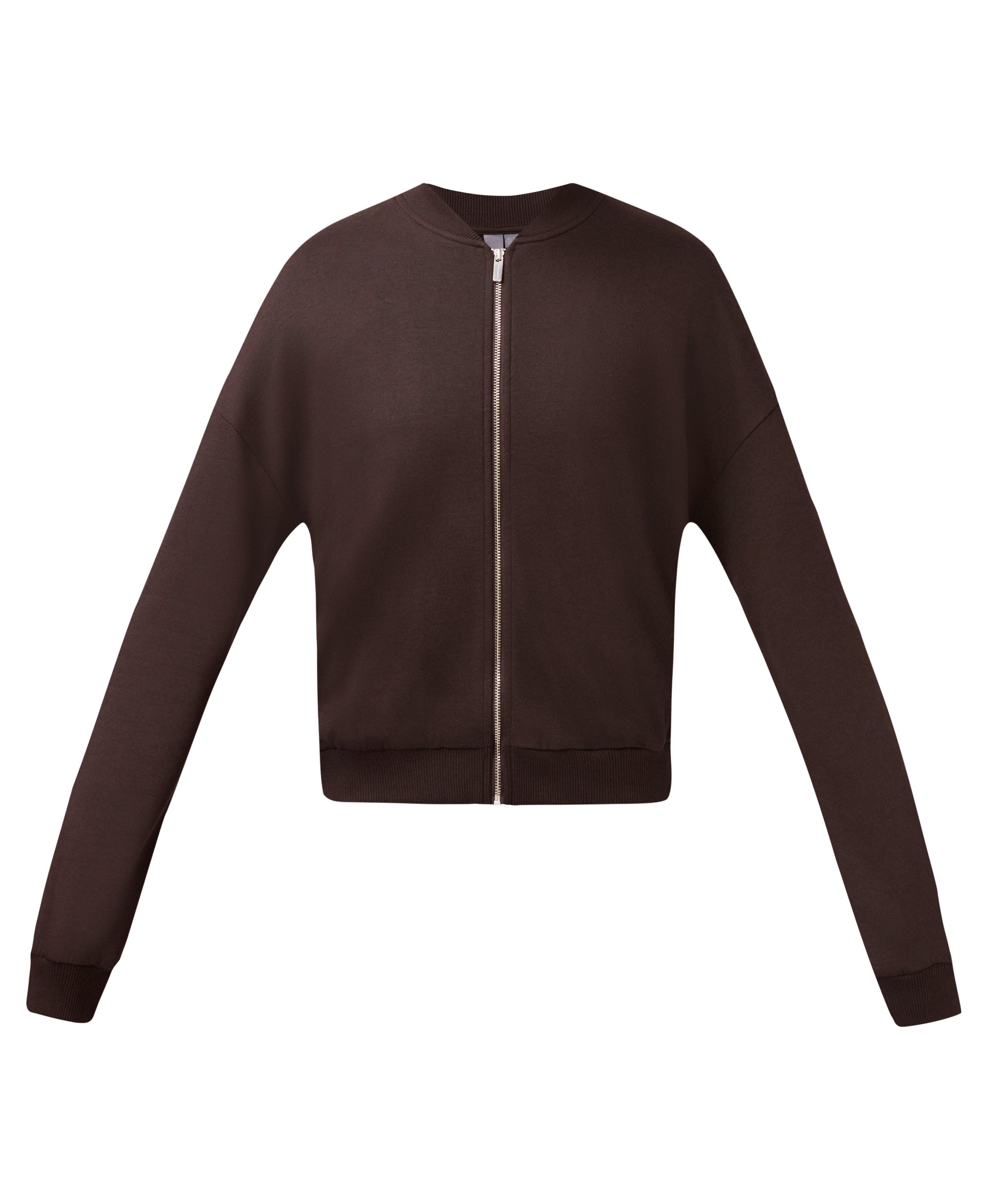 After Class Zip-Up Jacket - Espresso Brown