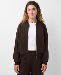 After Class Zip-Up Jacket - Espresso Brown