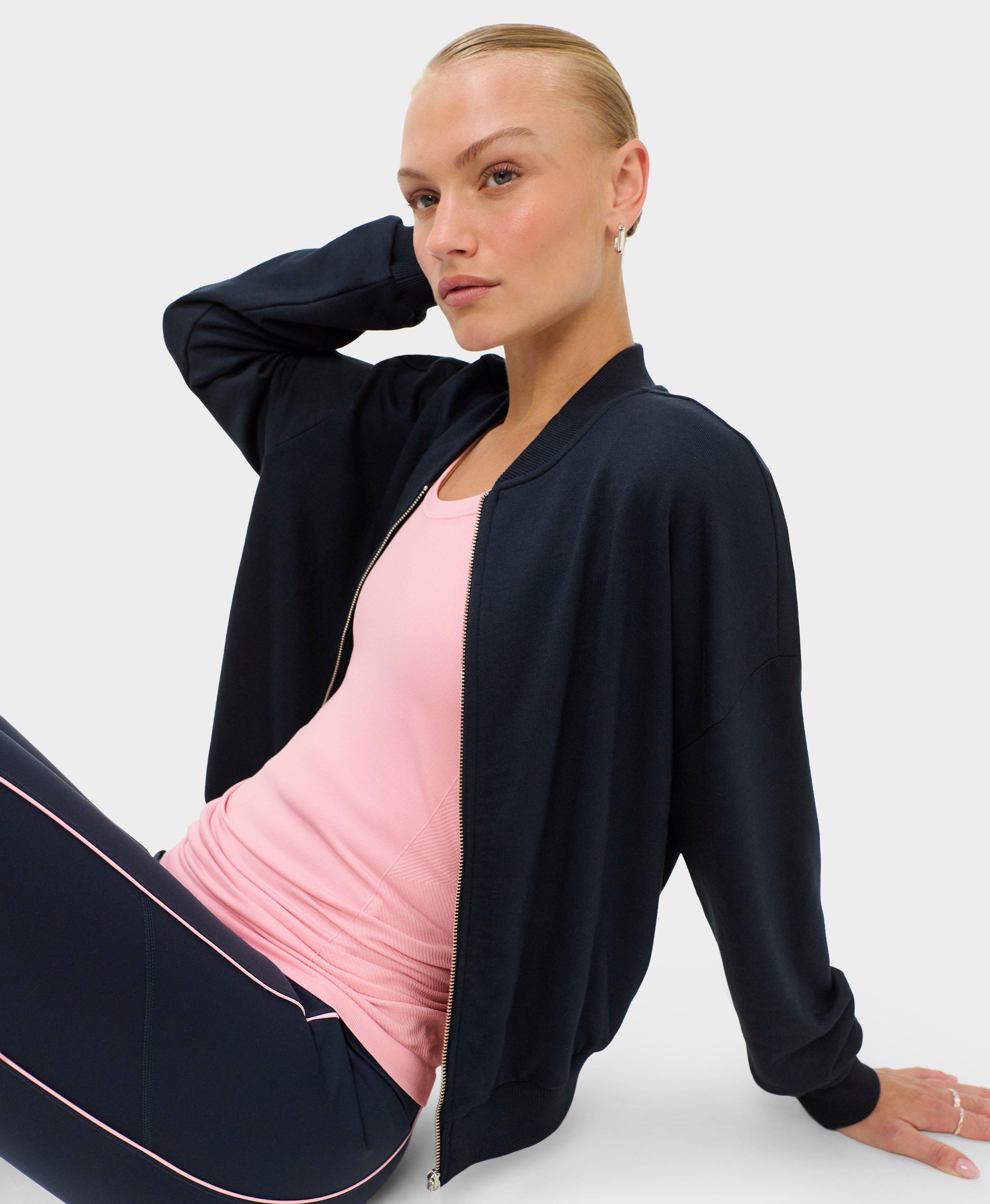 After Class Zip-Up Jacket - French Navy Blue