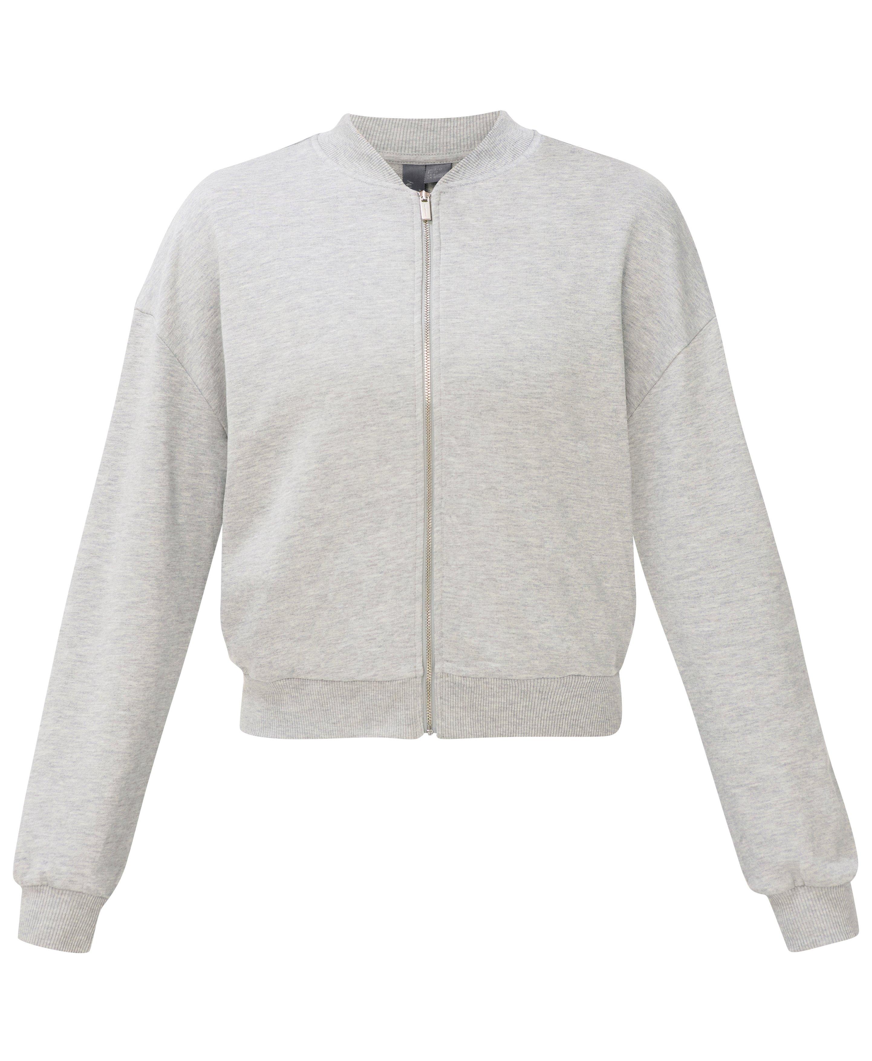 After Class Zip-Up Jacket - Light Grey Marl