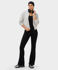 After Class Zip-Up Jacket - Light Grey Marl