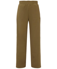 Linear Striped Wide Leg Pants - Khaki Brown