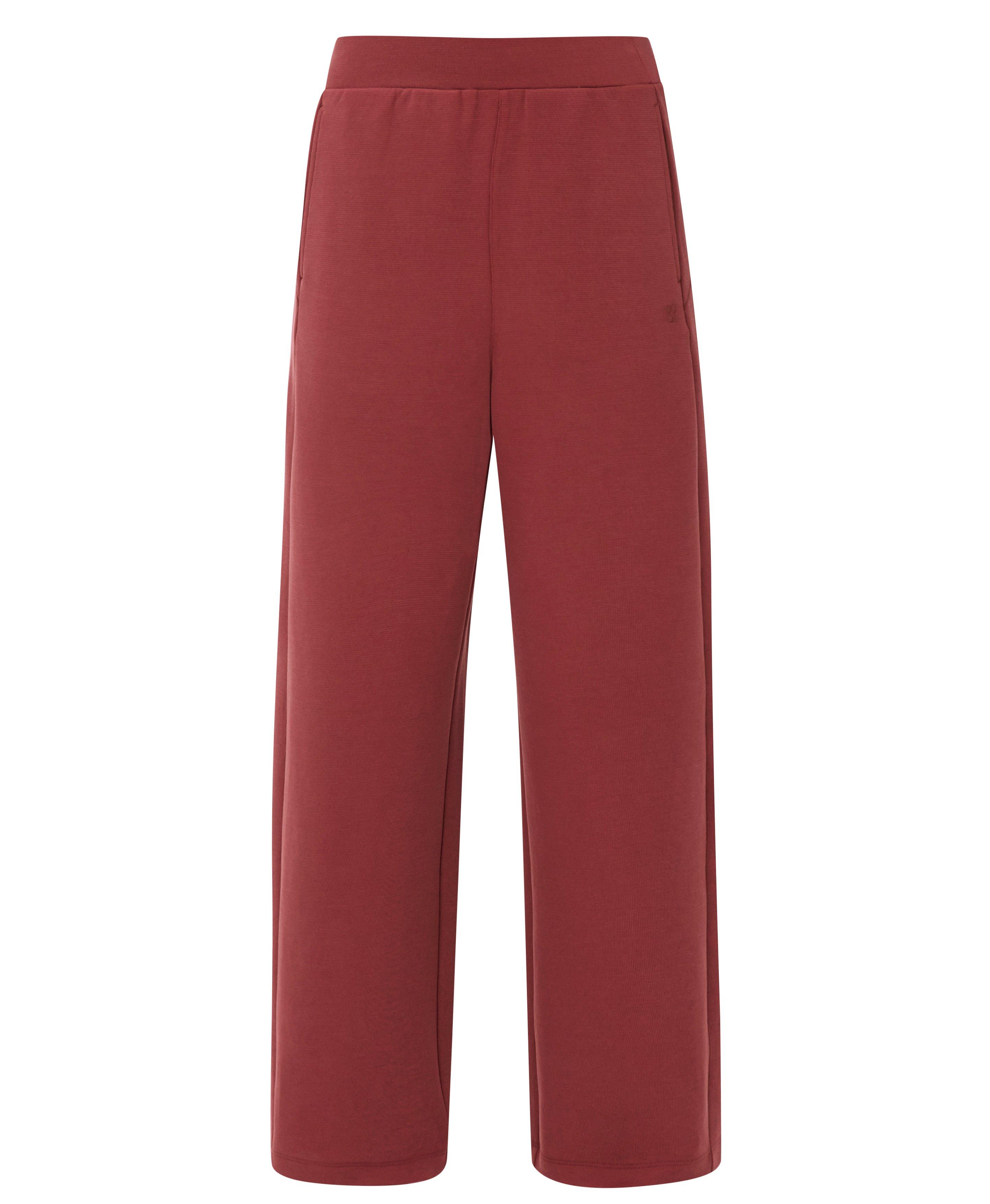 Sand Wash Textured Pants - Cherry Red