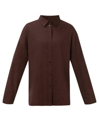 Linen Stretch Shirt - Sable Brown