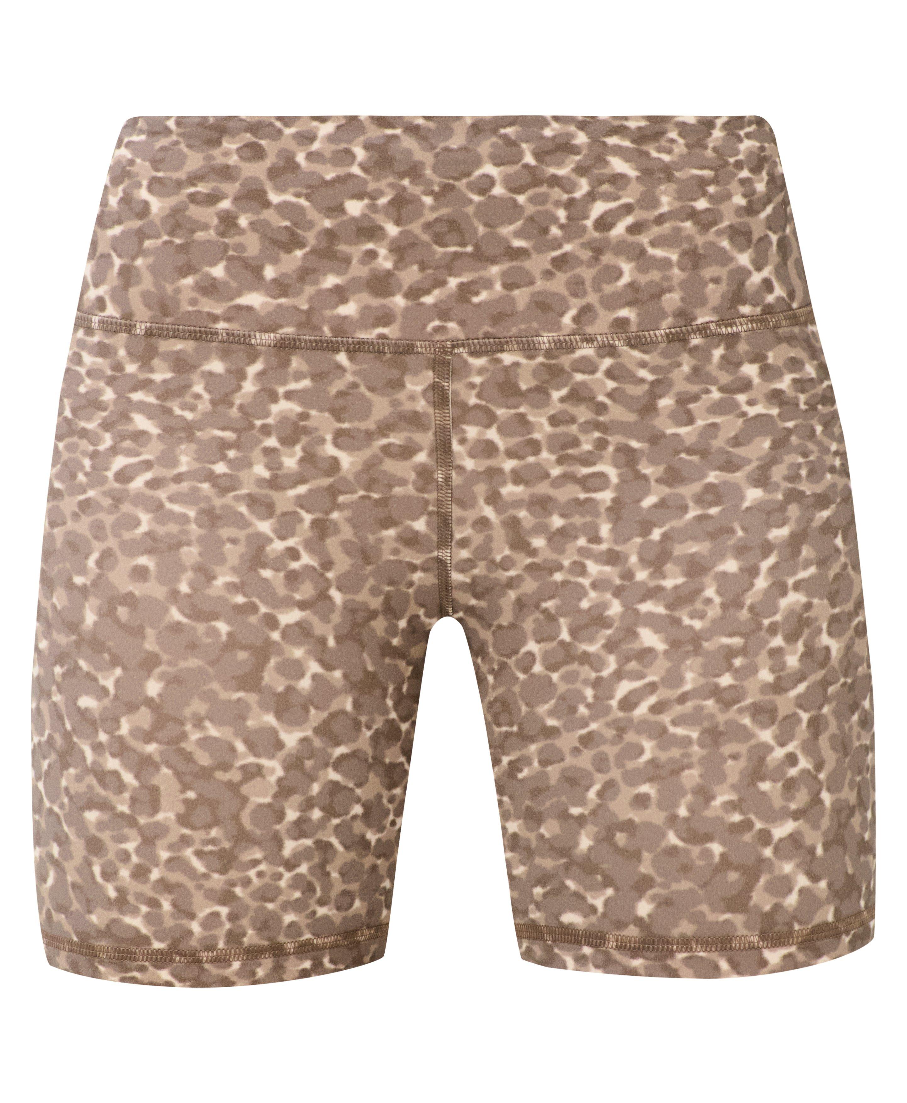 Ultimate Studio 6" Yoga Shorts - Beige Offbeat Animal Print - 6" Inseam